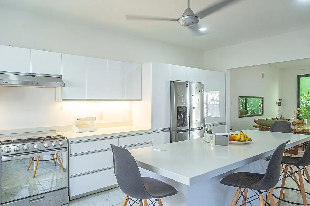 Kitchen with island seating